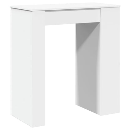 Barový Stůl S Regály Bílý 95 X 47 X 103,5 Cm Kompozitní Dřevo