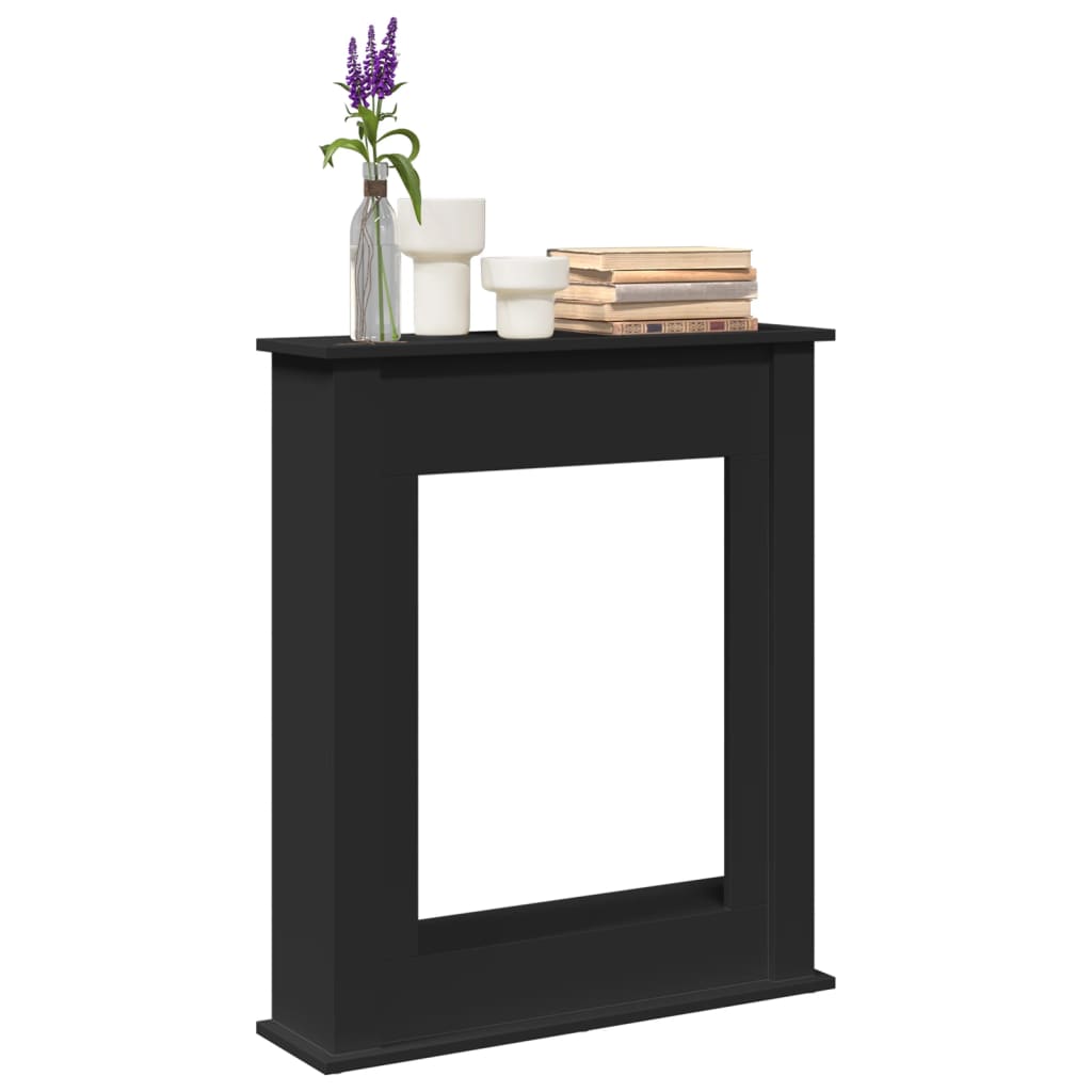 Krbová Obestavba Černá 75 X 20 X 87,5 Cm Kompozitní Dřevo