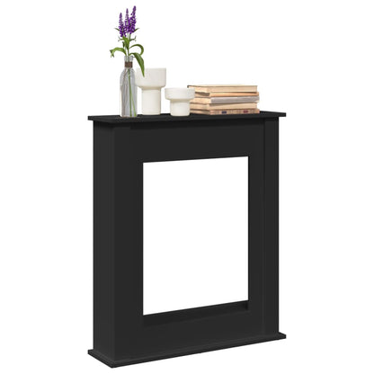 Krbová Obestavba Černá 75 X 20 X 87,5 Cm Kompozitní Dřevo