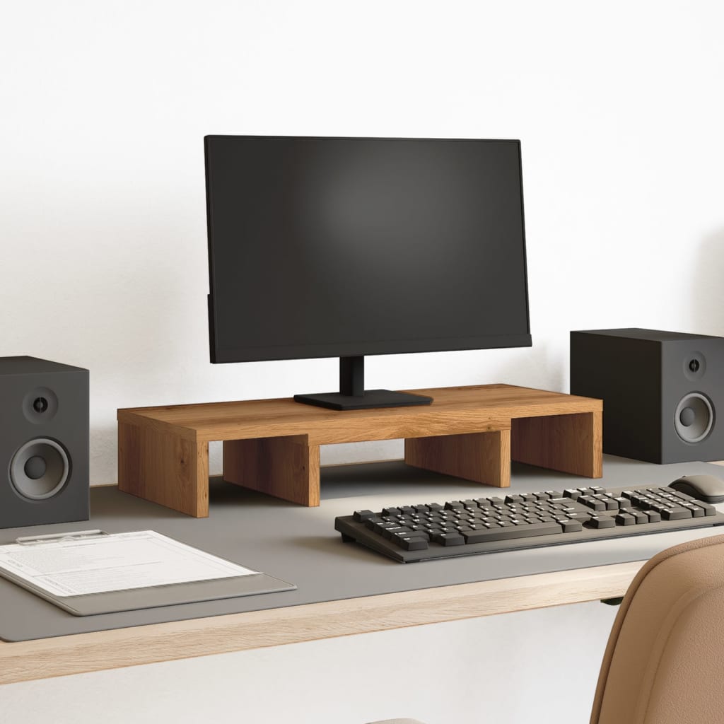 Stojan Na Monitor 60 X 24 X 10,5 Cm Kompozitní Dřevo