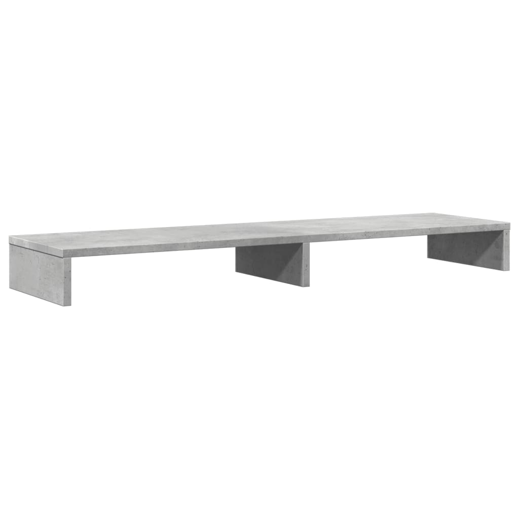 Stojan Na Monitor Betonově Šedý 100X27X10 Cm Kompozitní Dřevo