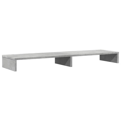 Stojan Na Monitor Betonově Šedý 100X27X10 Cm Kompozitní Dřevo