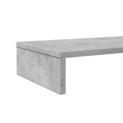 Stojan Na Monitor Betonově Šedý 100X27X10 Cm Kompozitní Dřevo