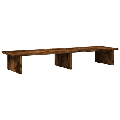 Stojan Na Monitor Kouřový Dub 100 X 27 X 15 Cm Kompozitní Dřevo