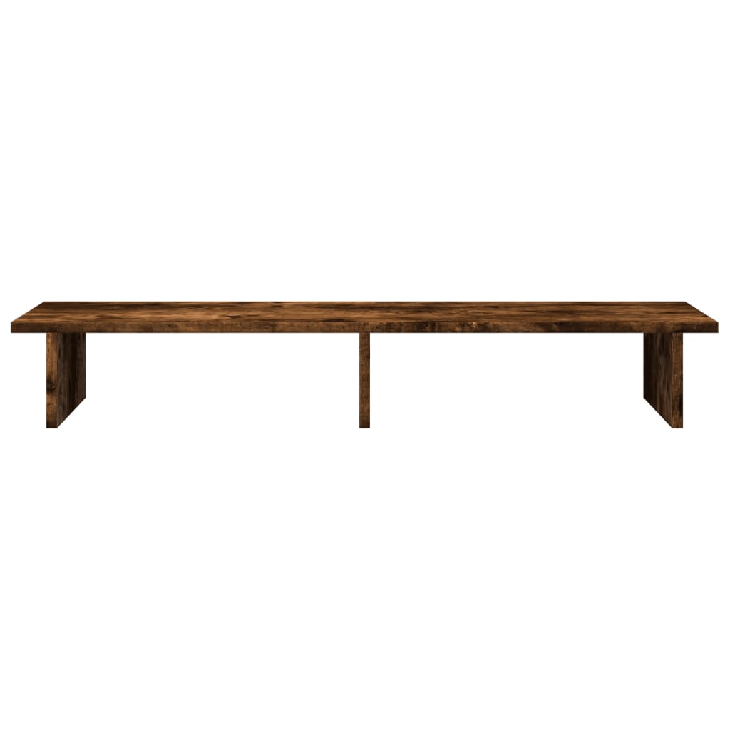 Stojan Na Monitor Kouřový Dub 100 X 27 X 15 Cm Kompozitní Dřevo
