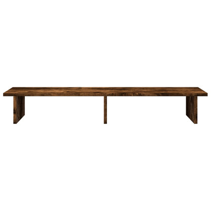 Stojan Na Monitor Kouřový Dub 100 X 27 X 15 Cm Kompozitní Dřevo