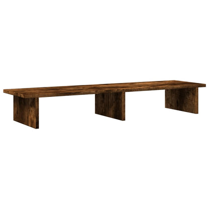 Stojan Na Monitor Kouřový Dub 100 X 27 X 15 Cm Kompozitní Dřevo