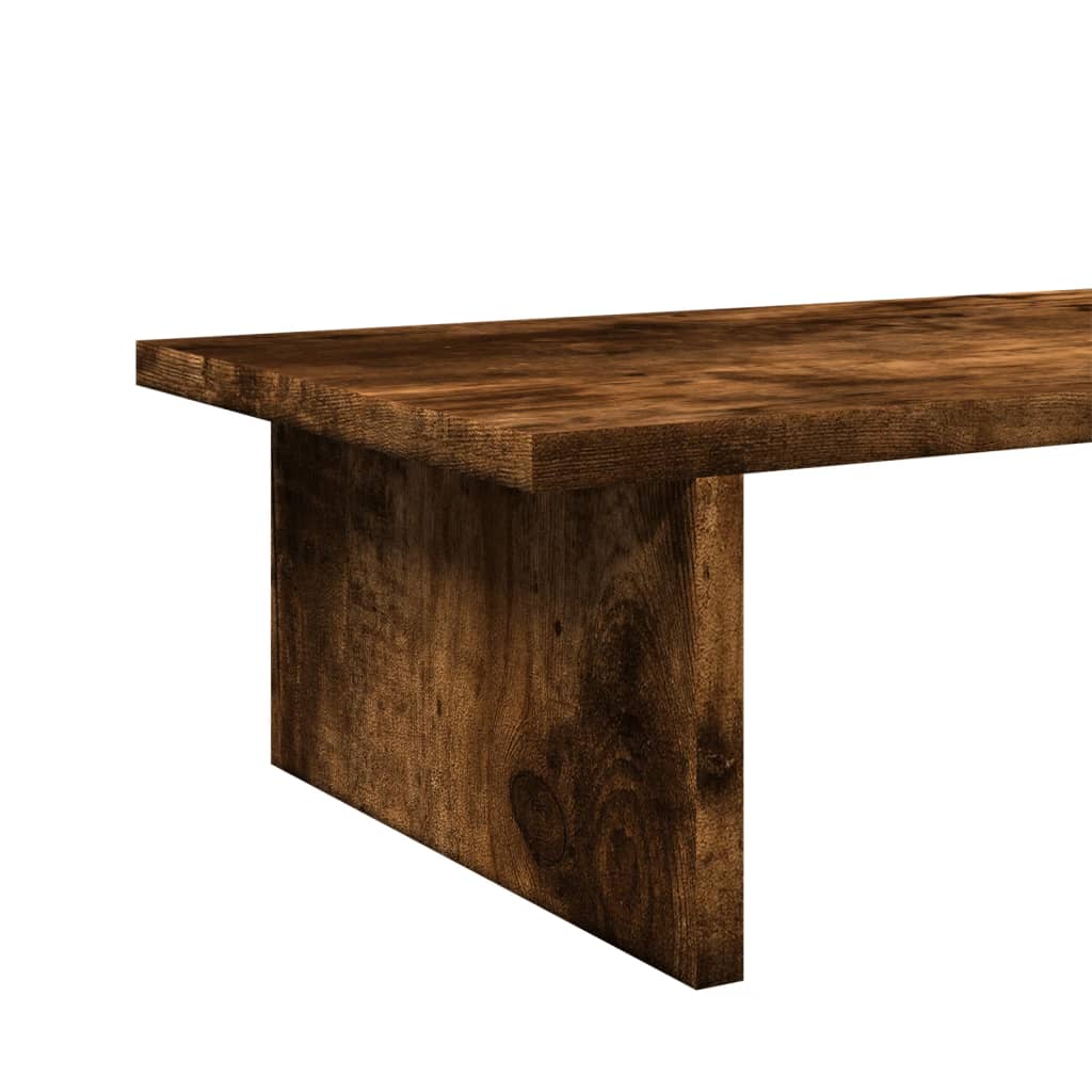 Stojan Na Monitor Kouřový Dub 100 X 27 X 15 Cm Kompozitní Dřevo