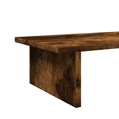 Stojan Na Monitor Kouřový Dub 100 X 27 X 15 Cm Kompozitní Dřevo