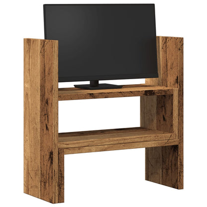 Stolní Organizér Nastavitelný Old Wood 40 X 17 X 41 Cm Kompozit