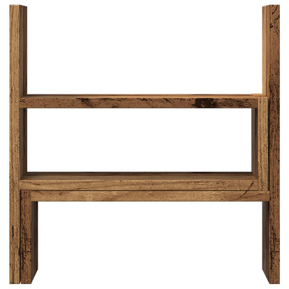 Stolní Organizér Nastavitelný Old Wood 40 X 17 X 41 Cm Kompozit