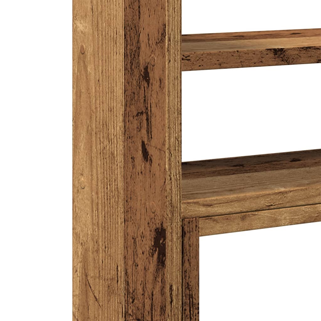 Stolní Organizér Nastavitelný Old Wood 40 X 17 X 41 Cm Kompozit