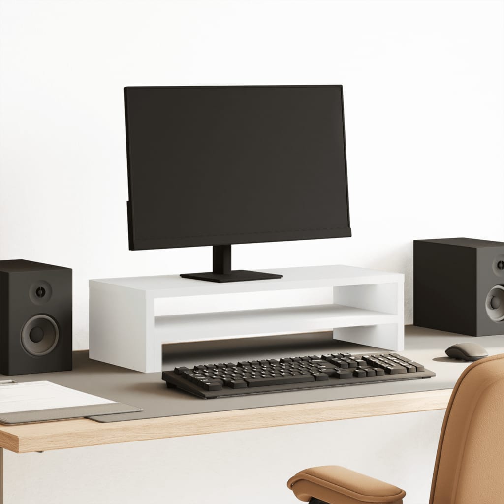 Stojan Na Monitor Betonově Šedý 54X22X15 Cm Kompozitní Dřevo
