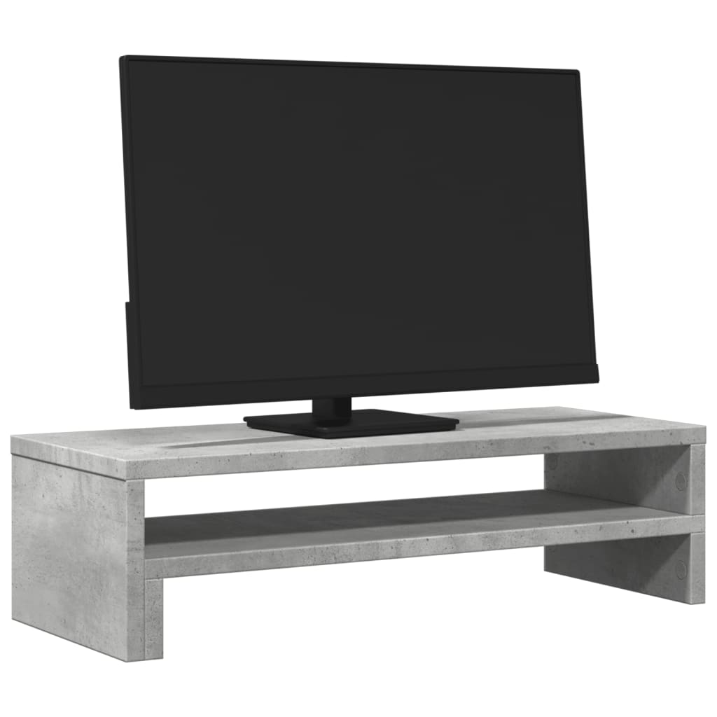 Stojan Na Monitor Betonově Šedý 54X22X15 Cm Kompozitní Dřevo
