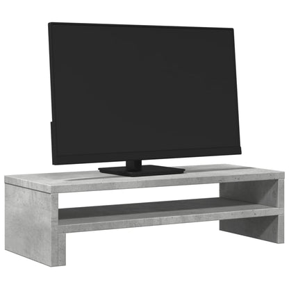 Stojan Na Monitor Betonově Šedý 54X22X15 Cm Kompozitní Dřevo