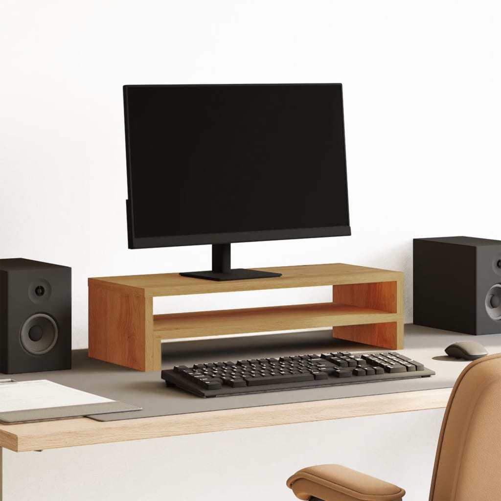 Stojan Na Monitor Betonově Šedý 54X22X15 Cm Kompozitní Dřevo
