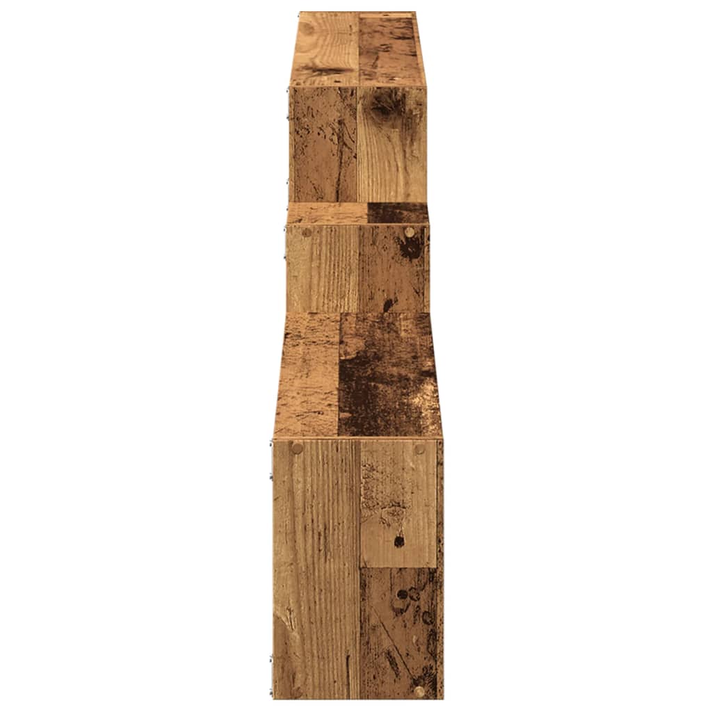 Nástěnná Skříňka 158 X 18 X 53 Cm Old Wood Kompozitní Dřevo