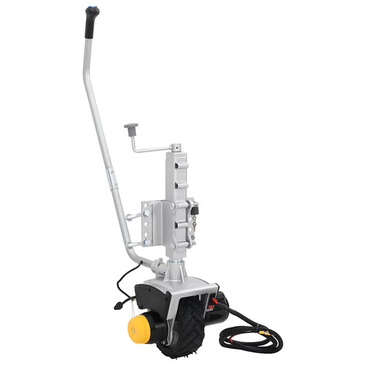 Zvedák Přívěsu S Kolečky 12 V 550 W Hliníkový