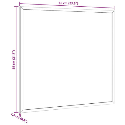 Magnetická Tabule S Masivním Borovicovým Dřevěným Rámem 60X55Cm