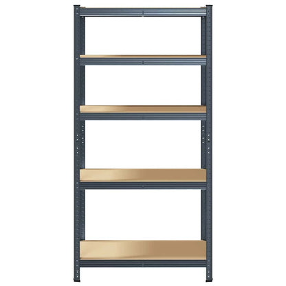 5Patrový Regál Ocel A Kompozitní Dřevo