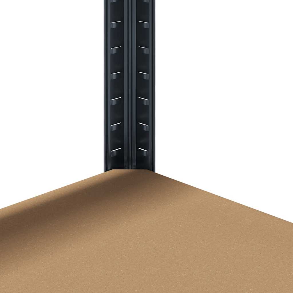 5Patrový Regál Ocel A Kompozitní Dřevo