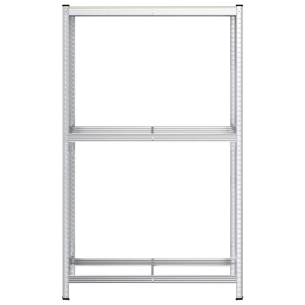 2Patrový Police Na Pneumatiky Stříbrná 110X40X109 Cm