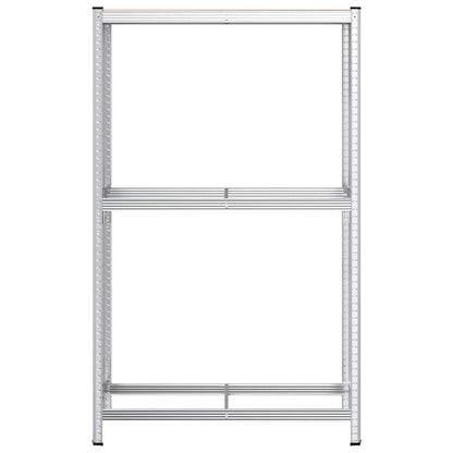 2Patrový Police Na Pneumatiky Stříbrná 110X40X109 Cm