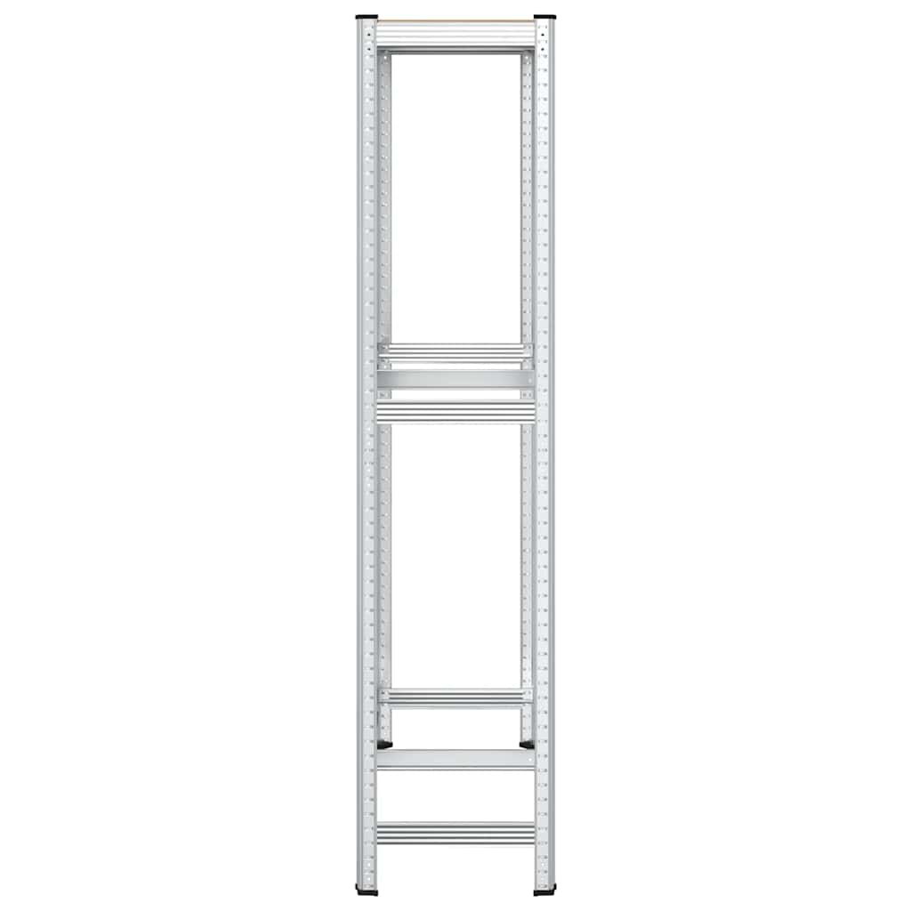 2Patrový Police Na Pneumatiky Stříbrná 110X40X109 Cm