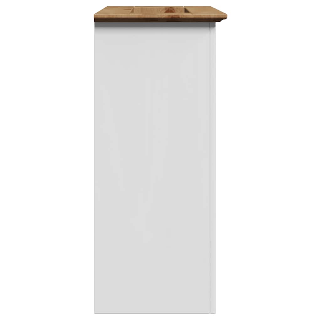 Koupelnová Skříňka S Umyvadlem "Bodo" Bílý A Hnědá 70X35X80 Cm