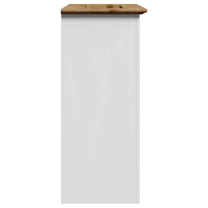 Koupelnová Skříňka S Umyvadlem "Bodo" Bílý A Hnědá 70X35X80 Cm