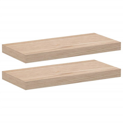 Plovoucí Police 2 Ks 50 X 23,5 X 4 Cm Kompozitní Dřevo