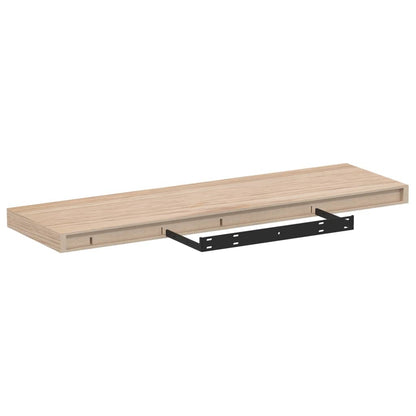Plovoucí Police 2 Ks 80 X 23,5 X 4 Cm Kompozitní Dřevo