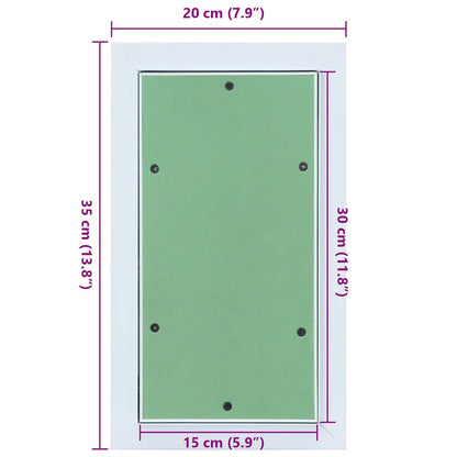 Přístupový Panel Zelená A Stříbrná 20 X 35 Cm