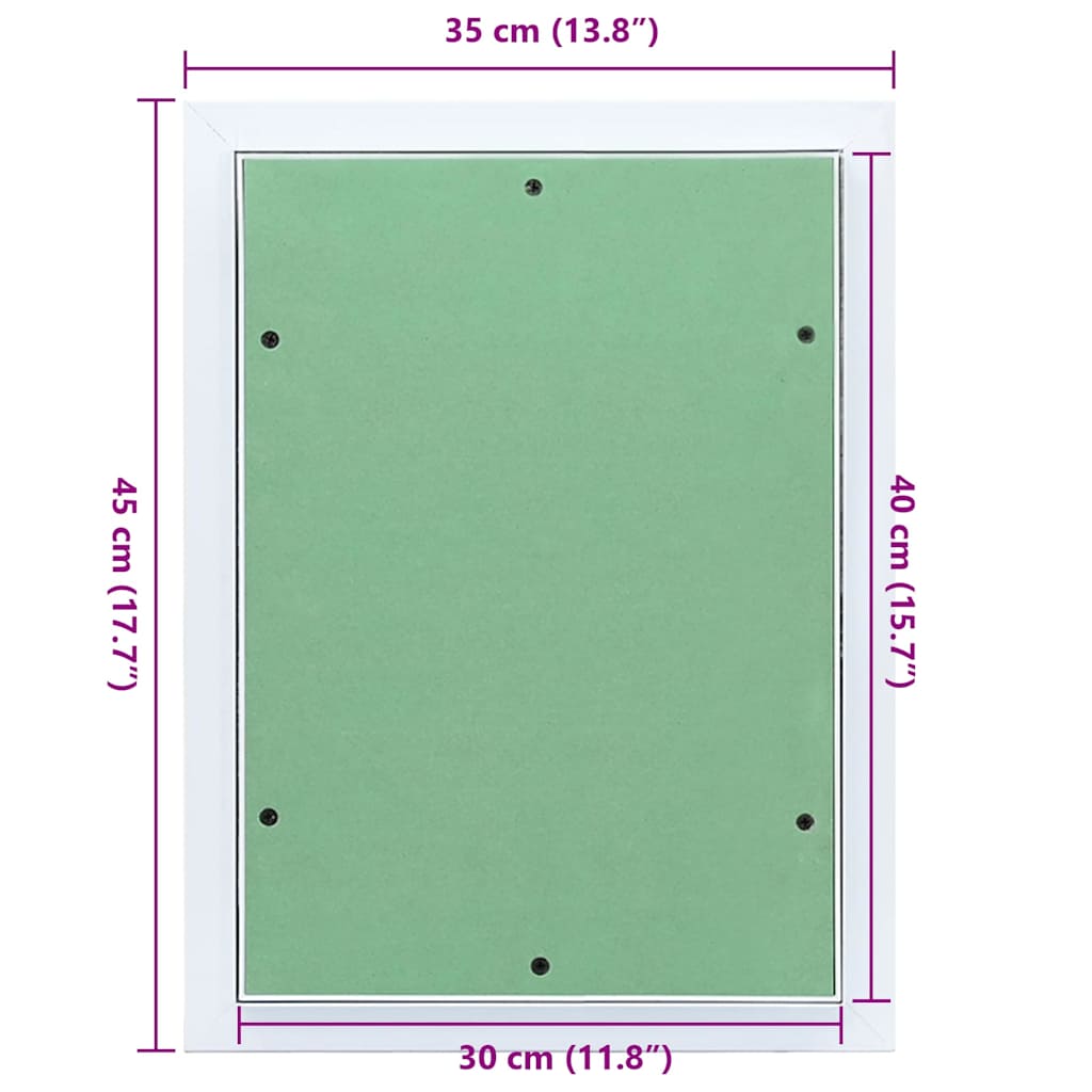 Přístupový Panel Zelená A Stříbrná 35 X 45 Cm