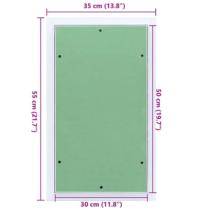 Přístupový Panel Zelená A Stříbrná 35 X 55 Cm