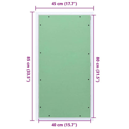 Přístupový Panel Zelená A Stříbrná 45 X 85 Cm