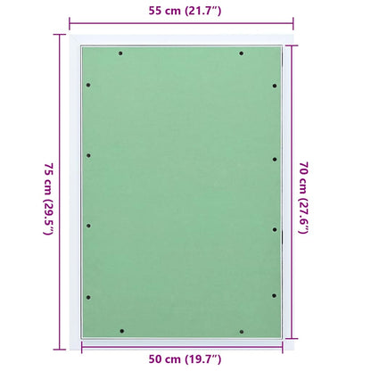 Přístupový Panel Zelená A Stříbrná 55 X 75 Cm
