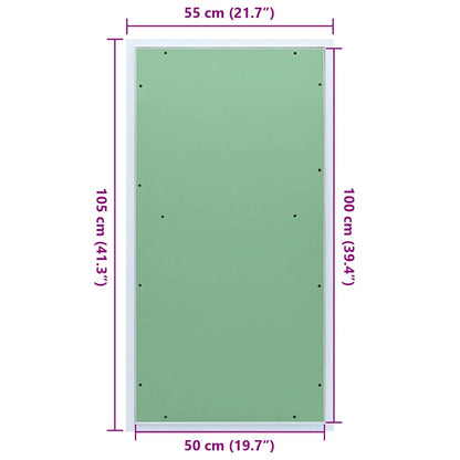 Přístupový Panel Zelená A Stříbrná 55 X 105 Cm