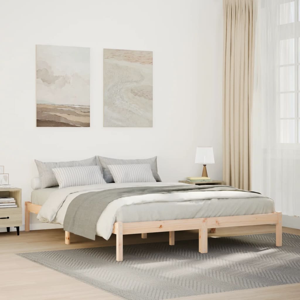 Rám Postele Masivní Dřevo Small Single