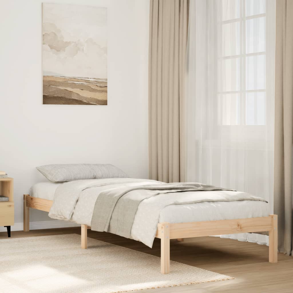 Rám Postele Masivní Dřevo Small Single