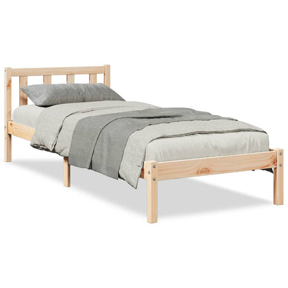 Prodloužený Rám Postele Bez Matrace 90 X 210 Cm Borovice