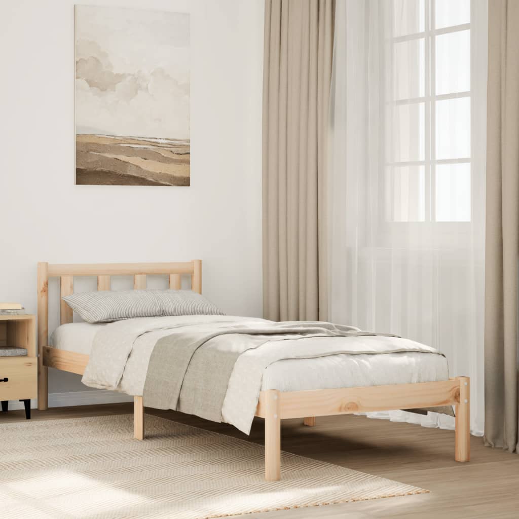 Prodloužený Rám Postele Bez Matrace 90 X 210 Cm Borovice
