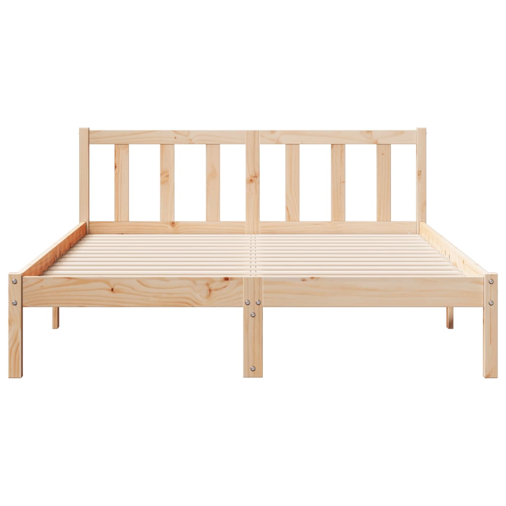 Prodloužený Rám Postele Bez Matrace 140 X 210 Cm Borovice