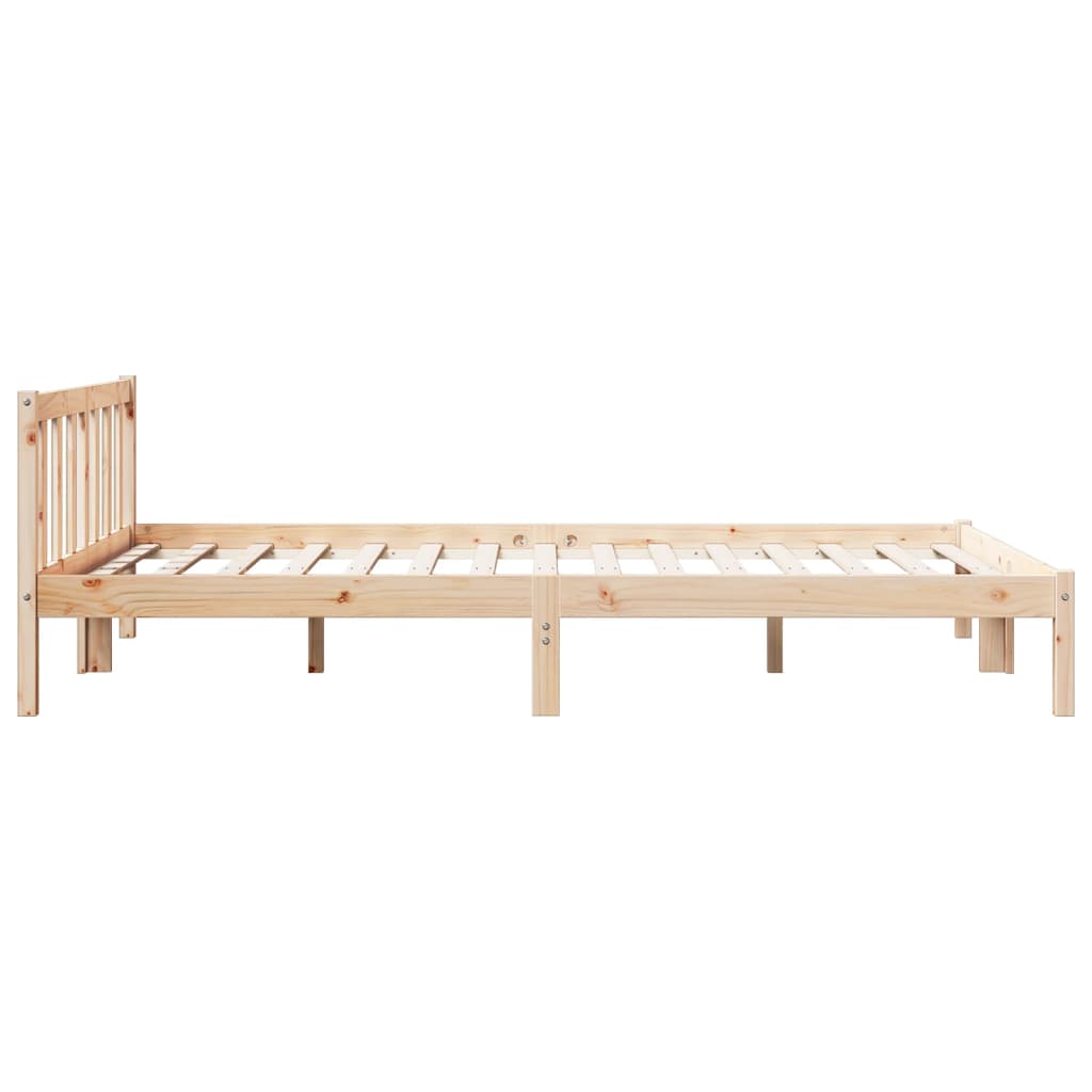 Prodloužený Rám Postele Bez Matrace 140 X 210 Cm Borovice