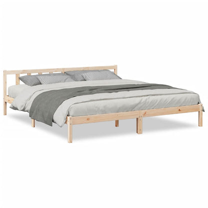 Prodloužený Rám Postele Bez Matrace 180 X 210 Cm Borovice
