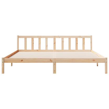 Prodloužený Rám Postele Bez Matrace 180 X 210 Cm Borovice