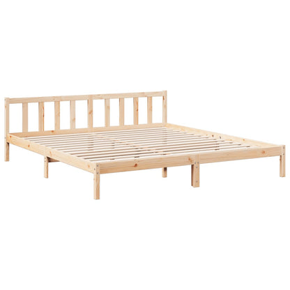 Prodloužený Rám Postele Bez Matrace 200 X 210 Cm Borovice