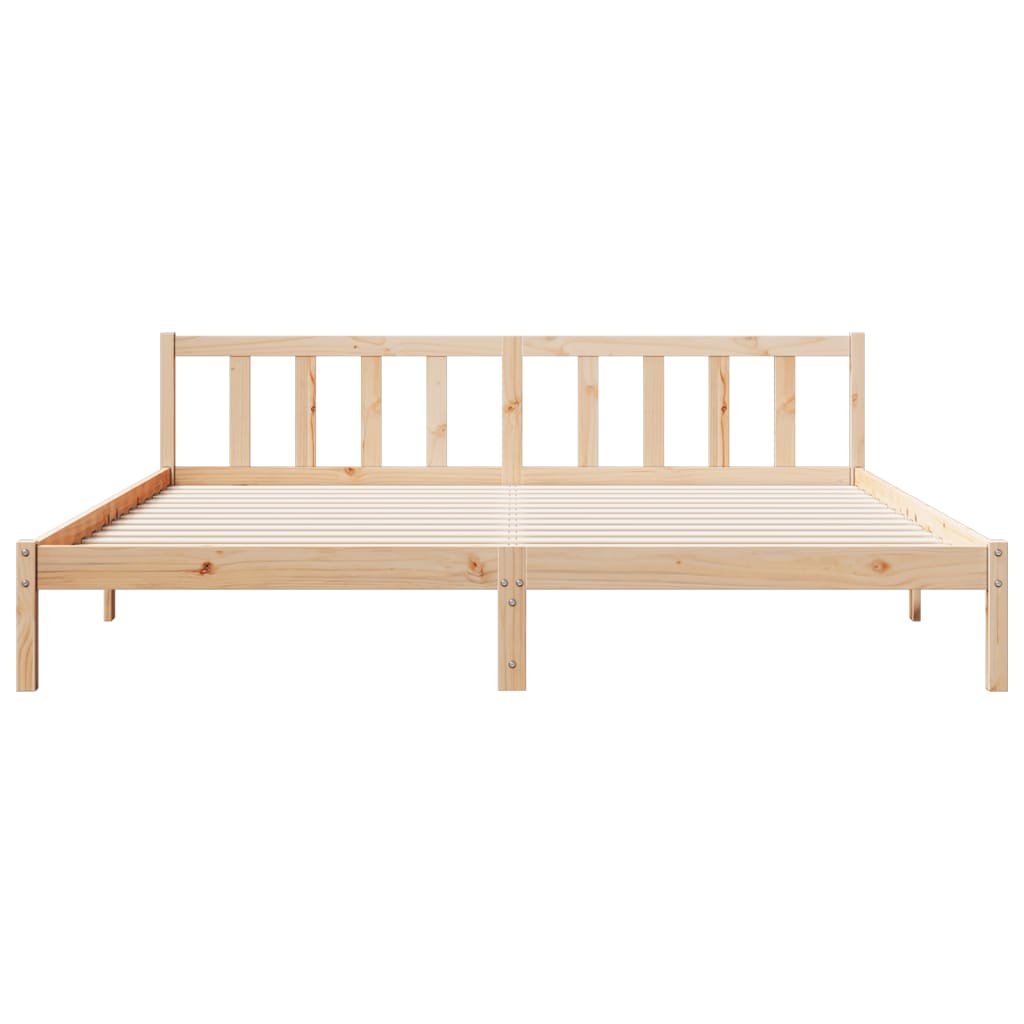 Prodloužený Rám Postele Bez Matrace 200 X 210 Cm Borovice