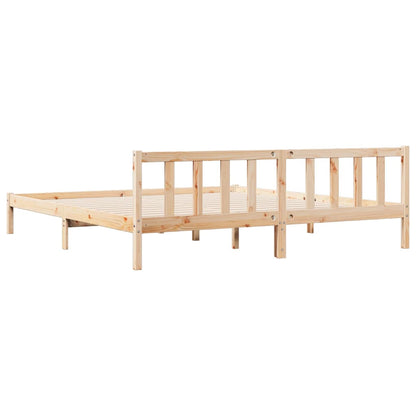 Prodloužený Rám Postele Bez Matrace 200 X 210 Cm Borovice