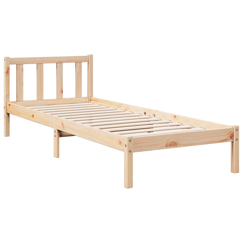 Prodloužený Rám Postele Bez Matrace 100 X 220 Cm Borovice